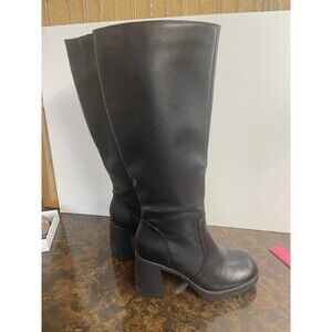 athlefit knee high black boots 7.5 womens